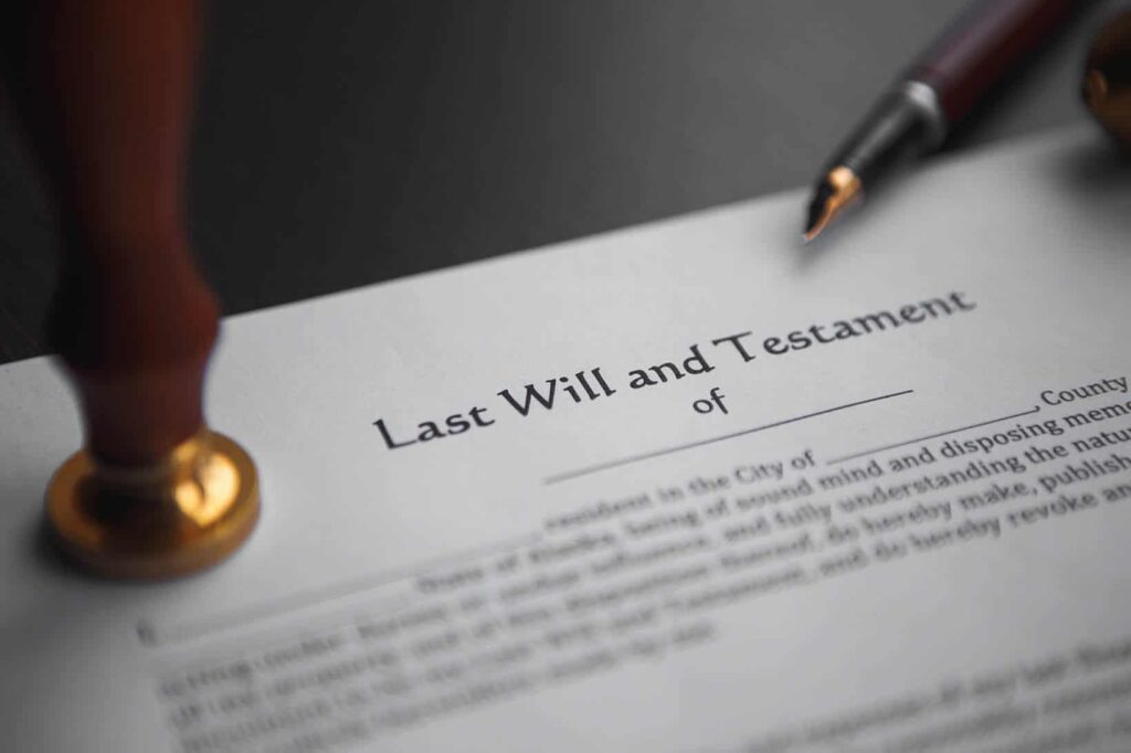 last will and testament