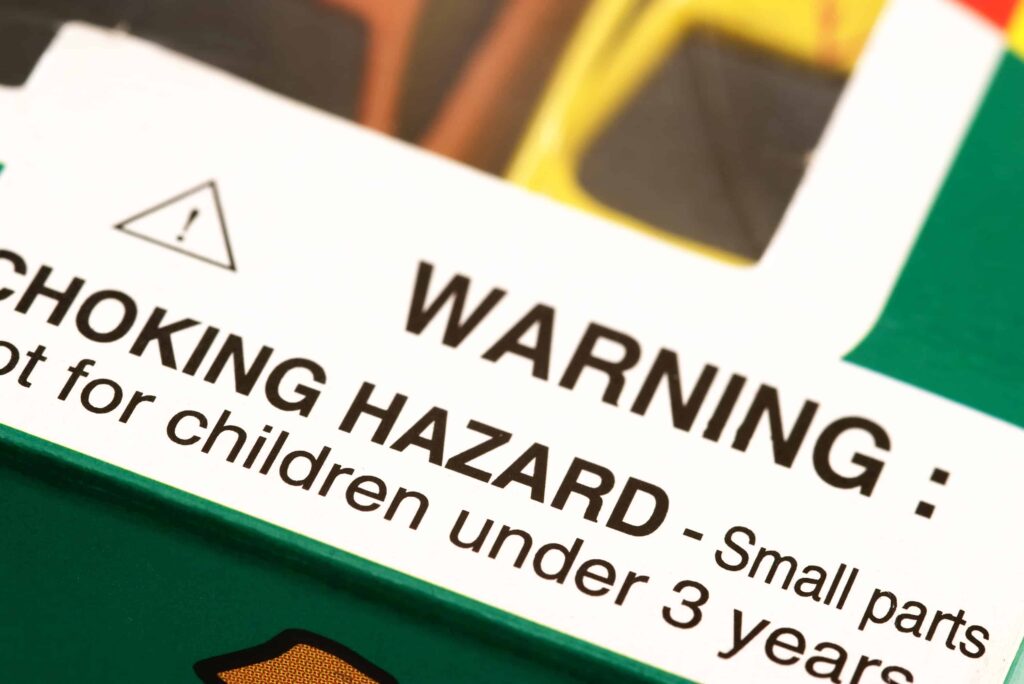 warning choking hazard