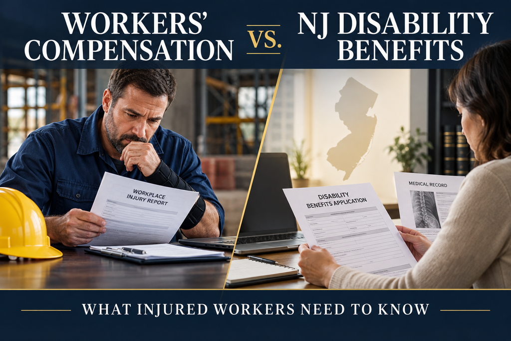 Workers’ Compensation vs. New Jersey Disability Benefits: What Injured Workers Need to Know